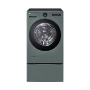 [LG] 트롬 오브제컬렉션 워시콤보+키높이수납함 세탁25kg 건조15kg 네이처그린