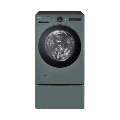 [LG] 트롬 오브제컬렉션 워시콤보+키높이수납함 세탁25kg 건조15kg 네이처그린