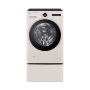 [LG] 트롬 오브제컬렉션 워시콤보+키높이수납함 세탁25kg 건조15kg 네이처베이지