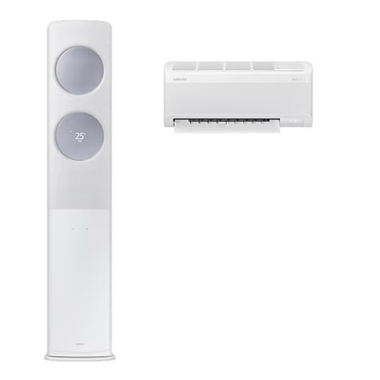 [삼성] 비스포크 AI 무풍 클래식 2in1 에어컨 19평형+6평형 화이트블루
