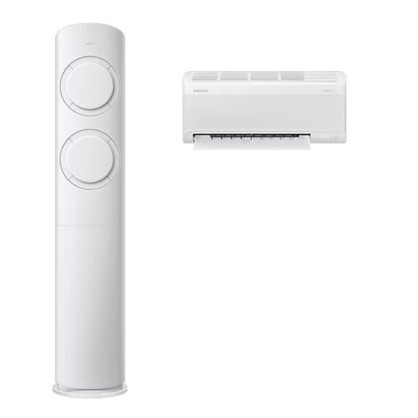 [삼성] AI Q9000 청정 2in1 에어컨 19평형+6평형 화이트