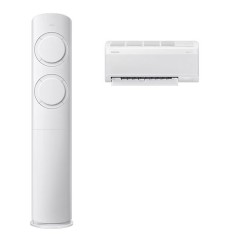 [삼성] AI Q9000 청정 2in1 에어컨 19평형+6평형 화이트