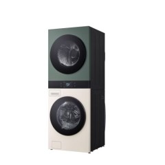 [LG] 트롬 AI 오브제컬렉션 워시타워 세탁기 25kg+건조기 25kg 네이처 베이지/네이처 그린