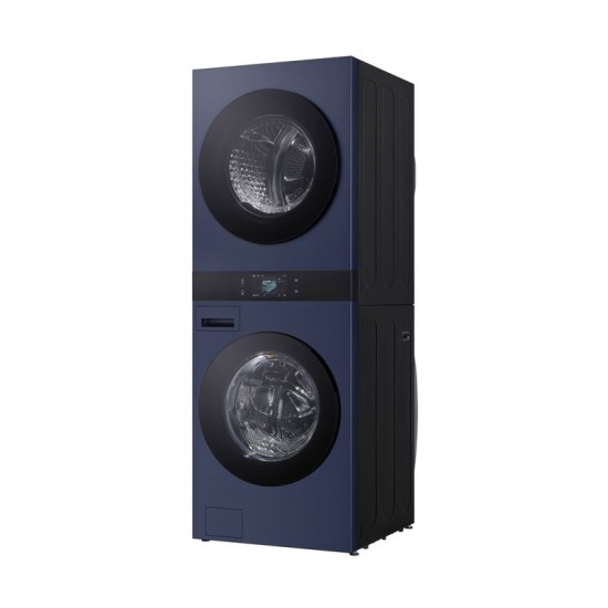 [LG] 트롬 AI 오브제컬렉션 워시타워 세탁기 25kg+건조기 25kg 네이처 네이비/네이처 네이비
