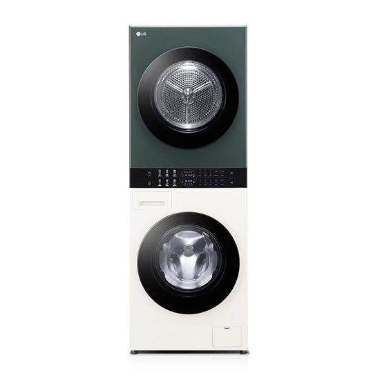 [LG] 트롬 오브제컬렉션 워시타워 컴팩트 세탁기 13kg+건조기 10kg 네이처베이지&네이처그린