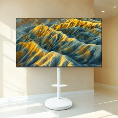 [더함]스마트 구글 5.0 OS 안드로이드 14 QLED TV 75인치 120Hz+이동형스탠드