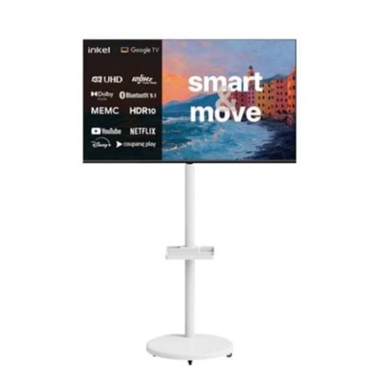 [인켈] DLG120Hz 구글 5.0 스마트 무빙TV 43인치+삼탠바이미 거치대