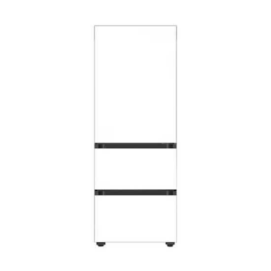 [삼성] 비스포크 김치플러스 3도어 키친핏 김치냉장고 313L (새틴 화이트)