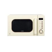 [쿠오레] 레트로 전자레인지 20L 크림 베이지