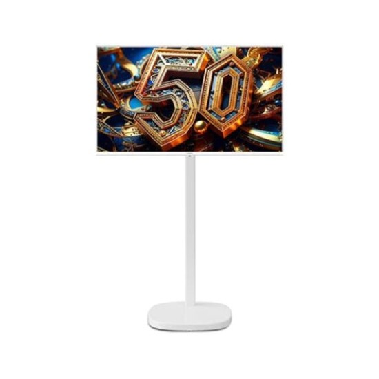 [더함]CHIQ 구글 5.0 OS 안드로이드 14 QLED 32인치 화이트 +이동형스탠드