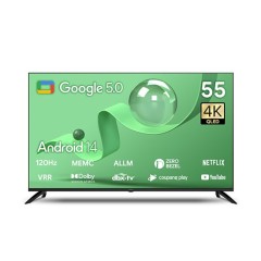 [더함] 스마트 구글 5.0 OS 안드로이드 14 QLED 55인치
