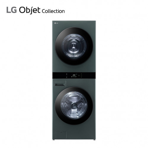 [LG] 트롬 오브제컬렉션 워시타워 세탁기 25kg + 건조기 21kg 네이처그린