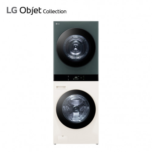 [LG] 트롬 오브제컬렉션 워시타워 세탁기 25kg + 건조기 21kg 네이처베이지/네이처그린