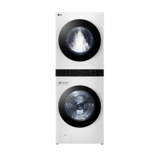 [LG] 트롬 오브제컬렉션 워시타워 세탁기 25kg + 건조기 20kg 릴리화이트