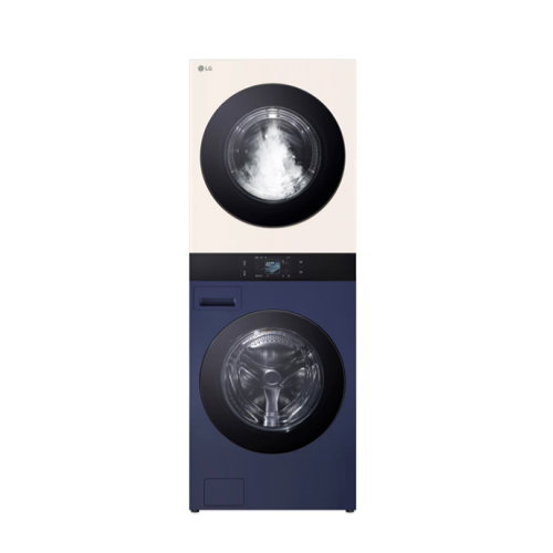 [LG] 트롬 AI 오브제컬렉션 워시타워 세탁기 25kg + 건조기 25kg 네이처베이지/네이처네이비