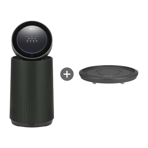 [LG] 퓨리케어 AI 오브제컬렉션 360도 M5 공기청정기 19평형 네이처그린 + 무빙휠