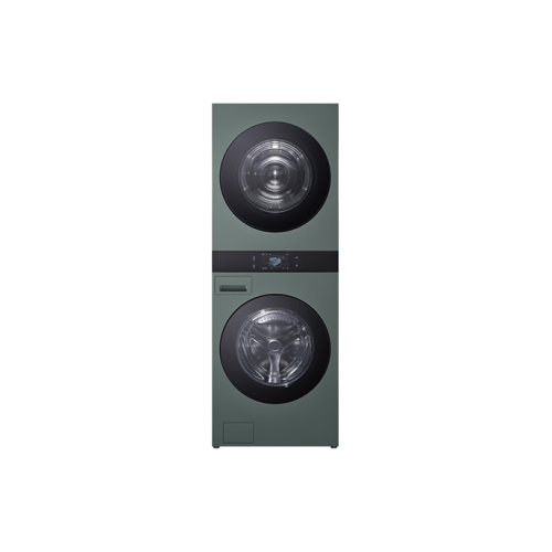 [LG] 트롬 AI 오브제컬렉션 워시타워 세탁기 25kg + 건조기 25kg 네이처그린