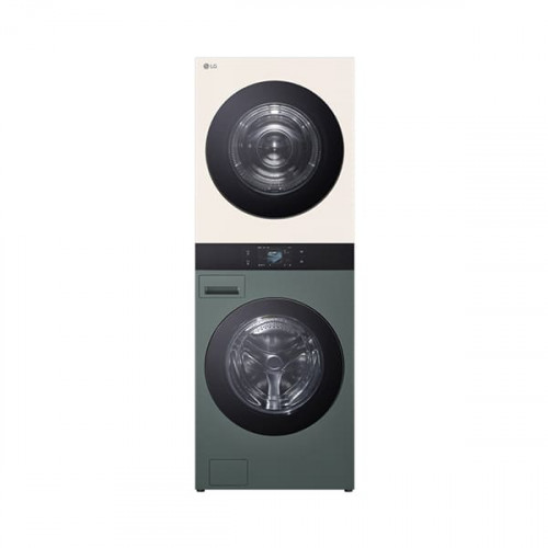 [LG] 트롬 AI 오브제컬렉션 워시타워 세탁기 23kg + 건조기 23kg 네이처그린/네이처베이지